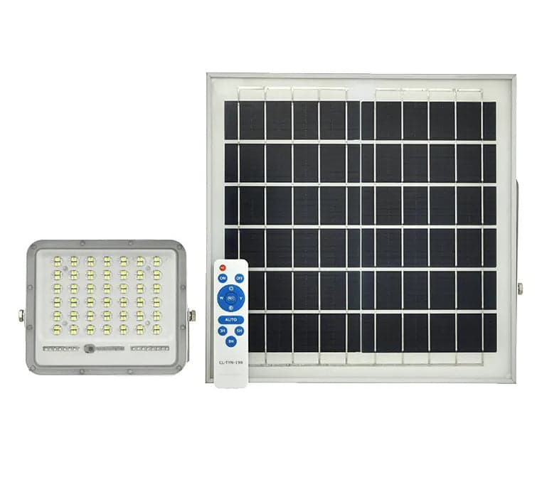 Solar Flood Light Outdoor 100 Watt LED 2300 Lumens 6000K With Remote
