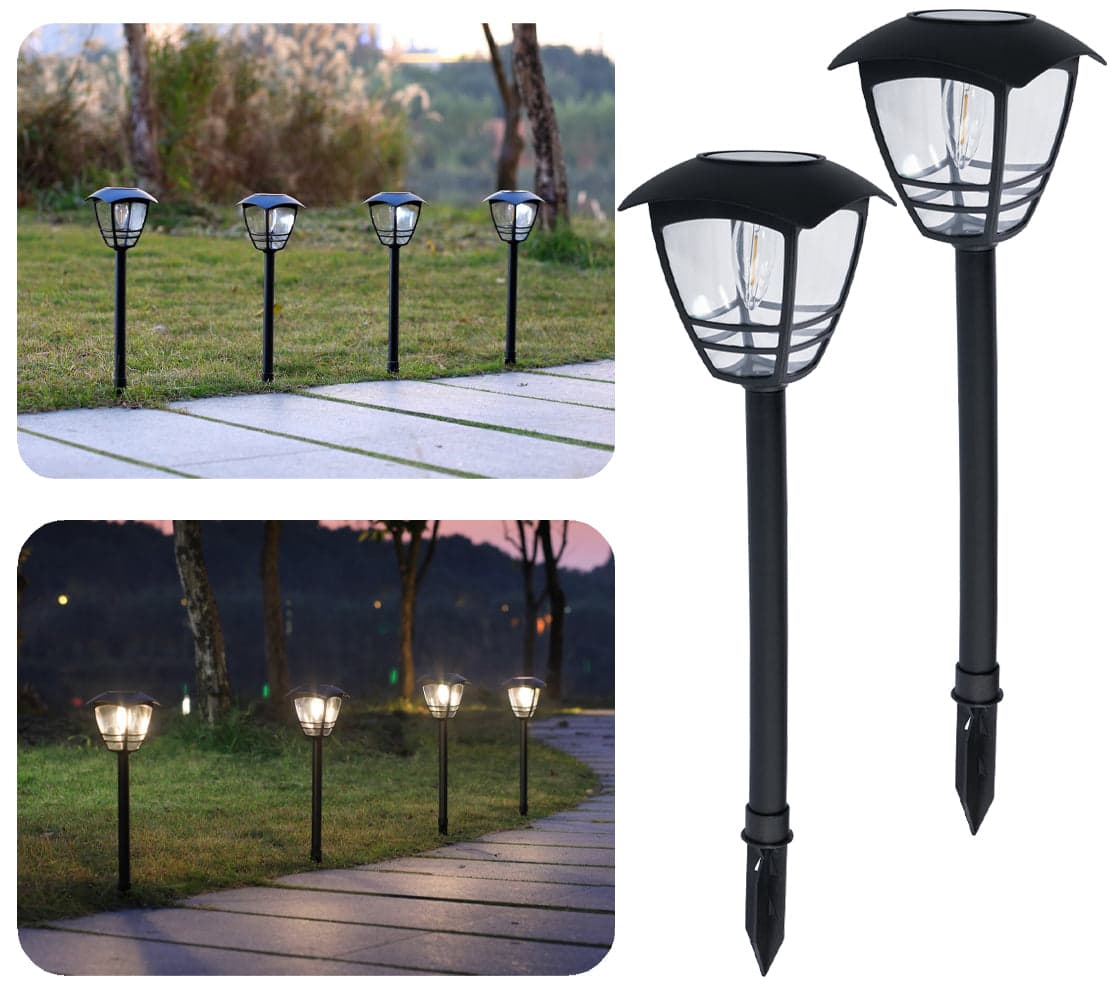 Solar Edison Garden Light - TTSEMGL2W (Pack Of 2)